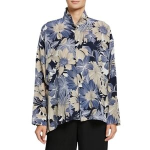 ESKANDAR Wide Double Stand Collar Shirt (Mid Plus Length)